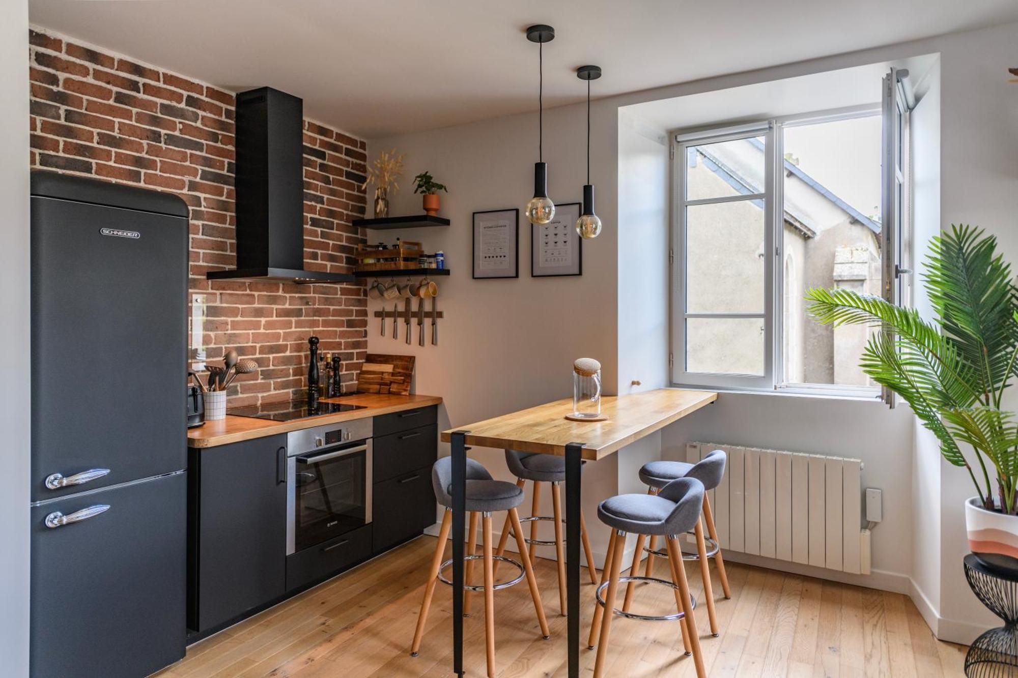 Appartement T2 - Vue Imprenable Sur La Cathedrale カンペール エクステリア 写真